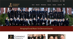 Desktop Screenshot of clermontfestivalchorale.org