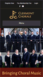 Mobile Screenshot of clermontfestivalchorale.org