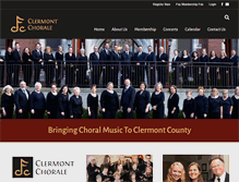 Tablet Screenshot of clermontfestivalchorale.org